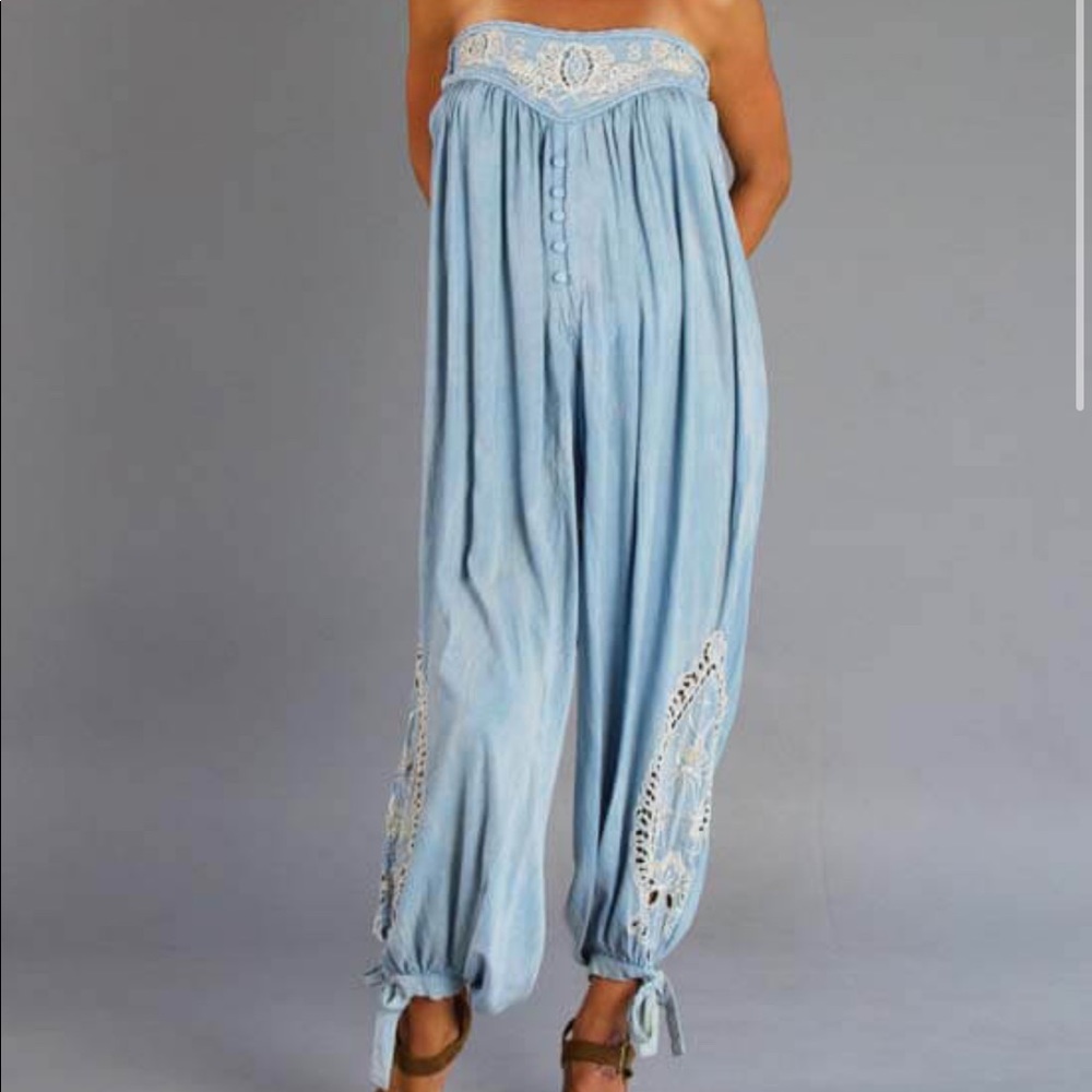 Fillyboo Zippora Strapless Jumpsuit in Black Maternity